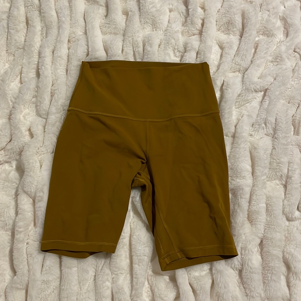 Mustard Yellow Lululemon Align Shorts 4” Inseam